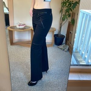 Magaschoni pants/slacks black zippered pockets
